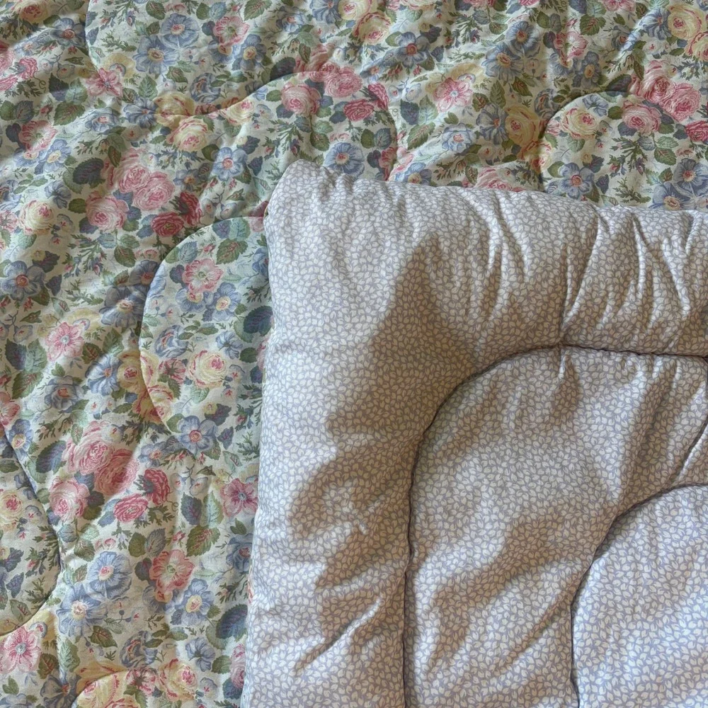 Vtg RARE Laura Ashley Sycamore Quartet Rose Floral Comforter Cottagecore USA